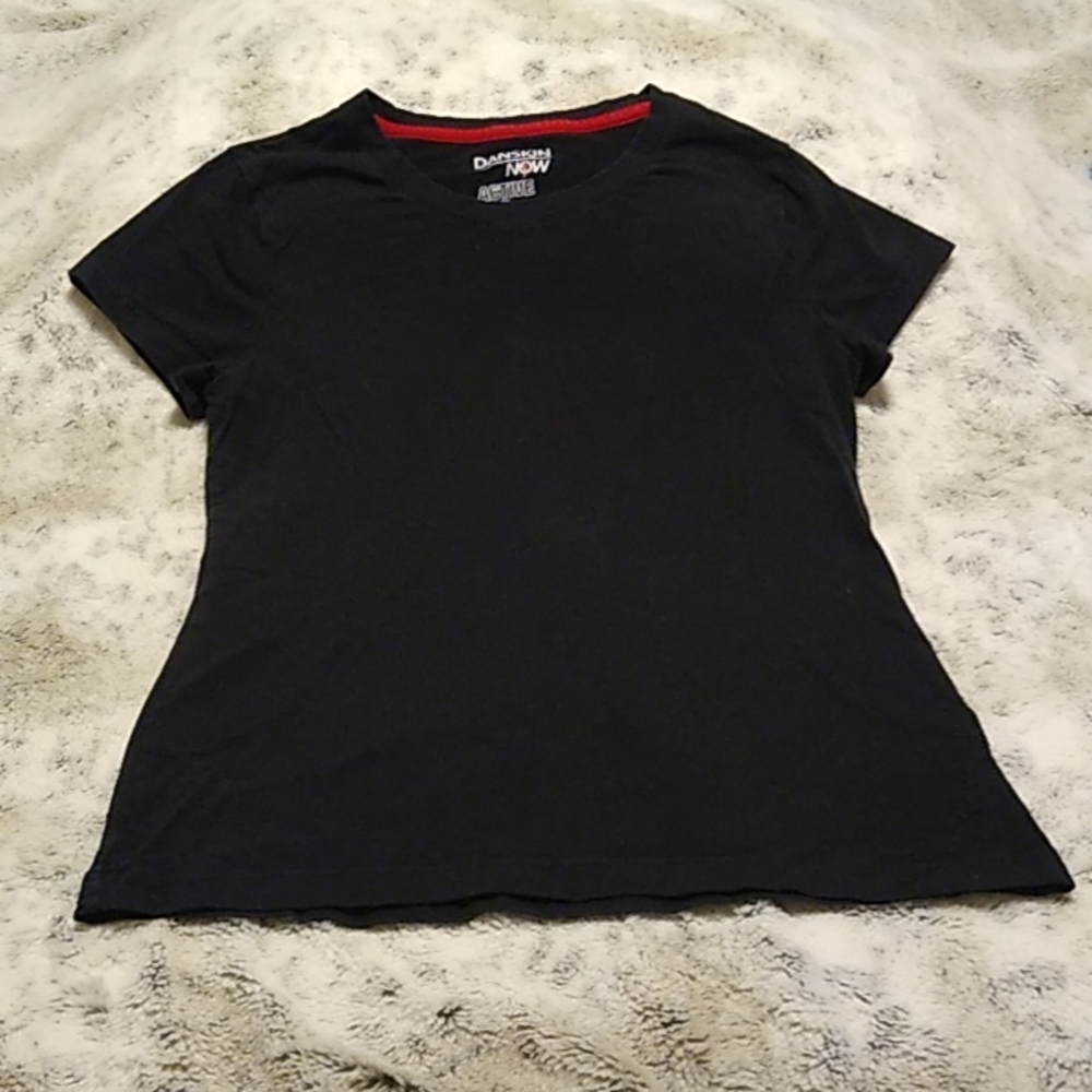 Excellent Danskin Now Black Active Tee: Small